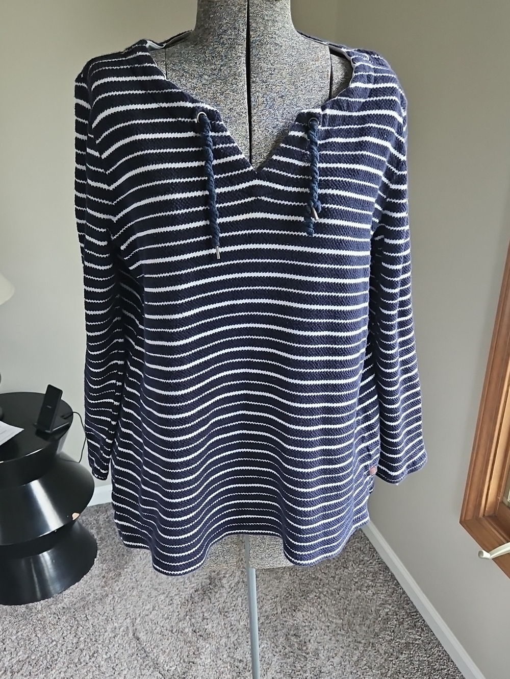 Talbots Cotton Striped Pullover Top